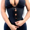 Vrouwen latex taille trainer body shaper korsetten met ritssluiting cincher corset top afslankriem zwarte shapers shapewear plus size 240415