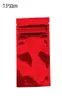 75x10см 100pcslot глянцевый пакет с красной шерстяной пакетом Self Seell Mylar Foil Foil Bacds Сумки для хранения пищи.
