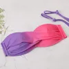 Damen Badebekleidung Dot Bikini Hanging Neck Sexy Krawatte Farbstoff Druck großer Größe Badeanzug Erwachsener Frauen Schwimmhemd