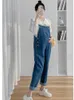 MATERNITY Bottoms Nouvel Automne Jeans maternité en denim Assocites Vêtements pour femmes enceintes Retro Jeans Salopes Suspender Pantalon Y2K Streetwearl24026