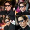 Okulary przeciwsłoneczne okulary przeciwsłoneczne dla mężczyzn Johnny Depp Lemtosh spolaryzowane okulary przeciwsłoneczne dla kobiet luksusowa marka vintage frame frame blue noce wizję gogle J240423