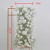 Flores decorativas 2/1.6/1.4m Luxo Babybreath Rose Orchid Flower Row Arranjo Casamento Arco decoração GyPsophila Festa de eventos Floral Party