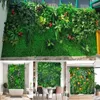 Flores decorativas 40x60cm planta artificial hierba césped falso alfombra telón