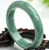 Andra armband Natural Chinese Green Jade Armband Bangle 5464mm Charm Jewelery Fashion Handcarved Lady Woman Girl Luck Amulet2158868