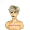 Designer high-quality wigs hair for women Wig female short light gold curly fluffy texture straight recommended