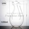 1200/1500 ml de chumbo de cristal de decândio doméstico local Tirante local Distribuidor em forma de U Europeu Glass Pot 240419