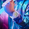 Modny przezroczysty projekt lufy winnej Onola Men's Men's Quartz Watch Waterproof Tape Student Watch
