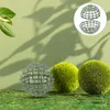 Flores decorativas 4 PCS Artificial Grass Ball Frame Plants Topiary Soporte de la jaula de plástico Artigo de la boda de la boda