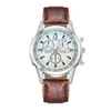 Bleu clair en verre clair courroie masculine Match Match Gift Quartz Watch