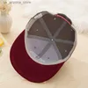 Ball Caps New Fashion Plain Pattern Baseball Cappello Korean Hip Hop Cappello da uomo ricamato Lettera ricamata Full Competition Sun Hat Womens Q240425