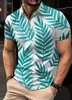 Polos Hawaiian Social Floral Shirt 3d Camisas Casuais Imprimé Slim Fit Street Street Casual Short à manches