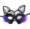 Maschera maschera in pizzo sexy femmina animale gatto faccia pvc halloween maschera forniture natalizie 2024425