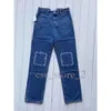 Loeweee Loewew Jeans 24SS Top Quality Designer Jambes de pantalon Open Fork Terre Capris Denim Pantalon Slimming Jean Pantal