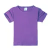 Camisetas 100% algodão de verão meninos t camisetas infantis tops lisar algodão tops 14 cores camisetas teenager camisetas infantis para 1-14yearsl2404