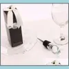 Ring Wine Crystal Diamond Tools Stoppers Home Kitchen Bar Tool Champagne bouteille Boutelle Mariage Cadeaux invités Boîte Emballage RRB1359 DHNG8