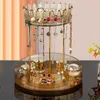 Kitchen Storage 360° Rotating Jewelry Organizer Display Stand Crown-Shaped Necklace & Bracelet Hanging Tower Rack-B