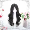 Cos Bosss Hair Womens Lolita Full Simulation Head Long Set Black Curly Tea Wig