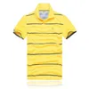 Erkek Polos Marka Tişörtleri Yaz aylarında sıcak satış, üst düzey retro nakış erkek golf gömlekleri, kısa kollu pamuklu cadde hızlı kurutma gündelik üst