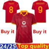 2024 2025 Dybala Lukaku Soccer Jerseys Aouar Player Fans Maglia Pellegrini Belotti Smalling Abraham Totti 24 25 Football Shirts Romes