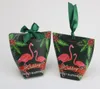 Ślub Kraft Paper Torby Flamingo wydarzenie na Hawajskie prezenty imprezowe torby opakowania