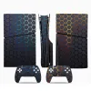 Adesivo accessori per Sony PS5 Slim Console Disk Edition Copertura per pelle in fibra di carbonio per PS5 Slim Host Center Decals Accessori Accessori