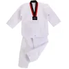 Produits White Taekwondo Karate Uniforme Belt Suit TKD Dobok Taekwondo Vêtements Unisexe Enfants Adulte Judo Sports Team Training Performance