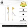 Boucles d'oreilles en peluche orsa bijoux exquis longue chaîne perl 925 Sterling Silver Baroque pour femmes bijoux de fête GPE95