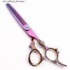 Hair Scissors C9004 6 Inch 440C Customized Professional Human Hair Scissors Barbers Hairdressing Scissors Cutting Thinning Shears Salon Style Tools Q240425