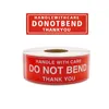 Gift Wrap 150/500 Pcs Red "HANDLE WITH CARE DO NOT BEND THANK YOU" Sticker Fragile Label Safety Reminder Transport Packaging