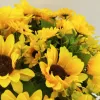 Künstliche Blumen Sonnenblumen Seiden Sonnenblume Seidenblumen Home Dekorationstisch Blumen DIY Hochzeitsdekorationen LL