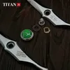 Hårsax Frisessax Titan Professionell frisessax Skär tunnare frisör Salong Barber Tool 230403 Q240425