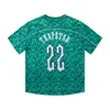 Diseñador THOCHA Moda de verano Men casual Camisetas de manga corta Trapstar Letter Pint Tee Unisex Top de gran tamaño