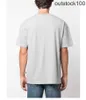 Vêtements de créateurs haut de gamme pour PAA Angles Lettre de statue Impression T-shirt à manches courtes pour hommes Femmes High Street Malf manche avec des étiquettes originales de 1: 1