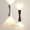 Muurlamp Moderne minimalistische zwarte kolom slaapkamer bedroom woonkamer achtergrond boorpad corridor veranda dubbele kop