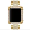 38 mm 42 mm bling bling diamants complet STRAPE GOLDEN WORD DIAMONDS GOLD DIAMONDS CHARGE POUR APPLE Watch S1S2S3 2in1 SET3066312