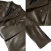 Brand Clothing Mens Autumn/Winter Casual Leather Jackets/Male Slim Fit Fashion Casual Leather Jackets/Man Coats S-3XL 240418