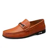 Gai Designer Men Casual Shoes Business van middelbare leeftijd kleine lederen schoenen kantoor bruin lederen casual schoenen