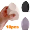 Puff 10pcs Makeup Sponge Elastic Soft Cosmetic Powder Corpeau Blender Foundation Puff Foundation Bevel Make Up Wet and Dry Dual Use Tool