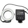 Tillbehör Meike FC100 FC100 Manual LED Macro Ring Flash Light med 7 Adapter Ring för Canon Nikon Olympus Pentax Digital DSLR Camera