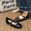 Zapatos de vestir comemore suave sole mary jane mujeres sandalias de mujeres de primavera 2024 sandalias con tacones de cuero elegante