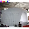 10m dia (33ft) with blower Commercial mobile LED inflatable half dome tent with built-in fan luna temporary Cocktail bar for party show