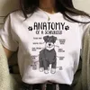 القمصان النسائية Schnauzer Tshirt Women Harajuku Tee Girl ANIME COLLES