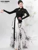 Scene Wear Dance Woman Chinese Top + kjol Danse folklorique Chinoise Dance Wear Woman Chinese Dresses For Dancing Parties Stage Costume D240425