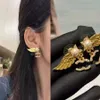 18k Guldpläterad designerbrev örhängen lyx varumärke kvinnors vackra örhängen Rhinestone Pearl Pendant örhängen för bröllop smycken ornament söta