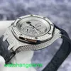 AP Crystal Wrist Watch Royal Oak Offshore Series 26067BC Diamond Sky Full Sky Star 18K Platinum Mens orologio 42mm