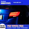 Toyota Vios 2014-20 16リアランニングランプブレーキ逆動態ターンシグナルライトのための車LED Taillight