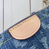 Lucury top quality denim blue wallet men designer card holder fashion zipper purse women keychain pouch key pouch coin purses man woman small wallet