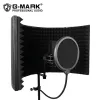 Accessoires GMARK 5 Filtres de réflexion de panneau Studio professionnel Enregistrement de microphone Shield Isolement adapté à tout micro à condenseur