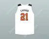 Anpassad Nay Namn Mens Youth/Kids Alex Caruso 21 Texas D1 Ambassadors AAU White Basketball Jersey 1 Top Stitched S-6XL