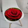 Oreiller des fleurs de rose aime la chaise décorative pour pavé doux pour salle à manger du bureau à la maison canapé de jardin décor tatami